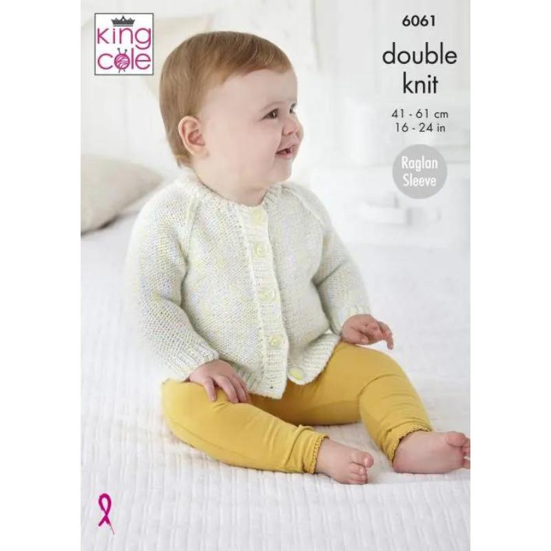 King Cole Cardigans Knitted in Cloud Nine DK 6061